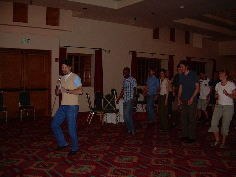 Salsa Dance Class Ilgin Seker of PSU leads the class in salsa dancing in the Sunset room on Tuesday night.