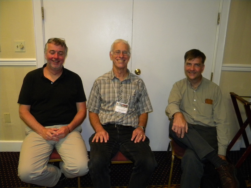 Eric Donovan (U Calgary) chair of GEM, Larry Lyons (UCLA) chair of CEDAR-GEM 2013, and Dave Hysell (Cornell) chair of CEDAR.