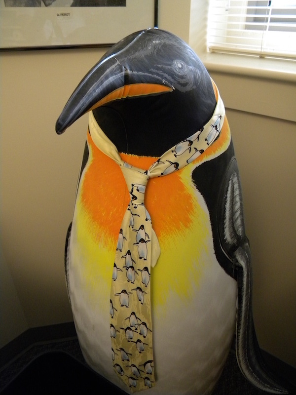 The big blow-up penguin in the office of Gonzalo Hernandez (U WA), a reminder of all his trips to the South Pole.