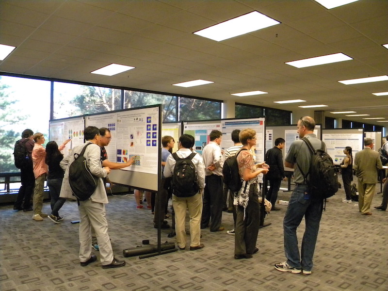 In Cascade Ballroom of Haggett Hall for the IT poster session Tuesday evening June 24.