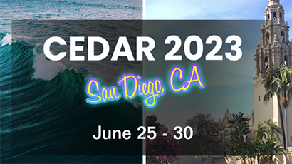 CEDAR 2023 banner front page